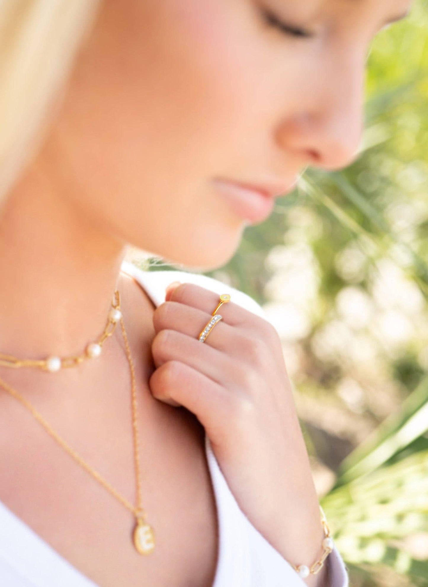 Pearl Paperclip Chain Necklace