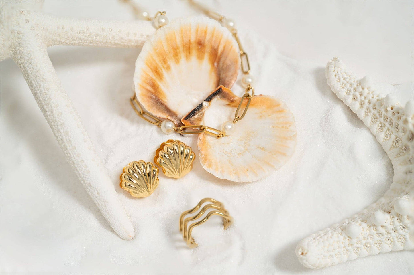 Pearl Paperclip Chain Necklace