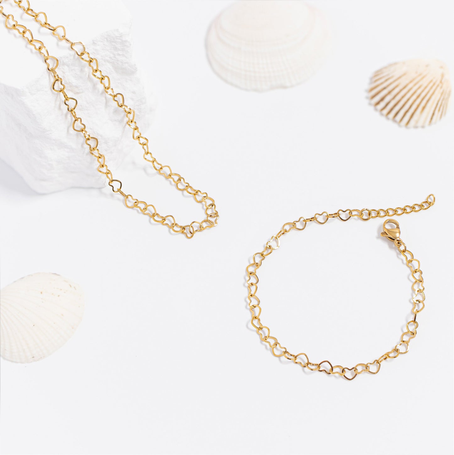 Heart Chain Bracelet