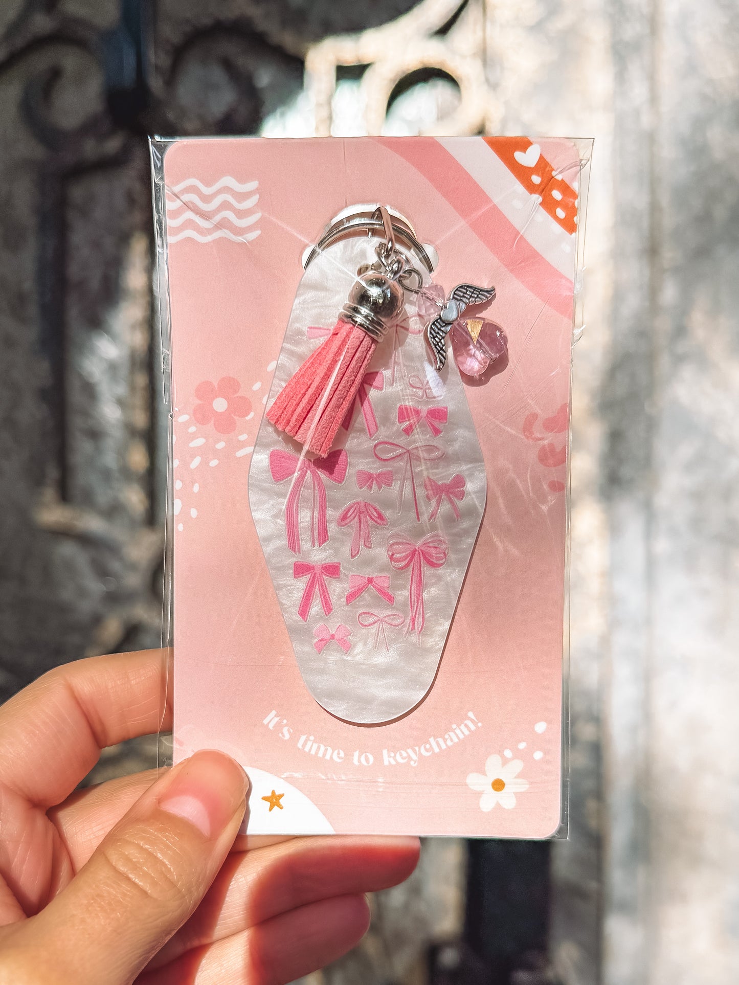 Acrylic Pearl Keychains