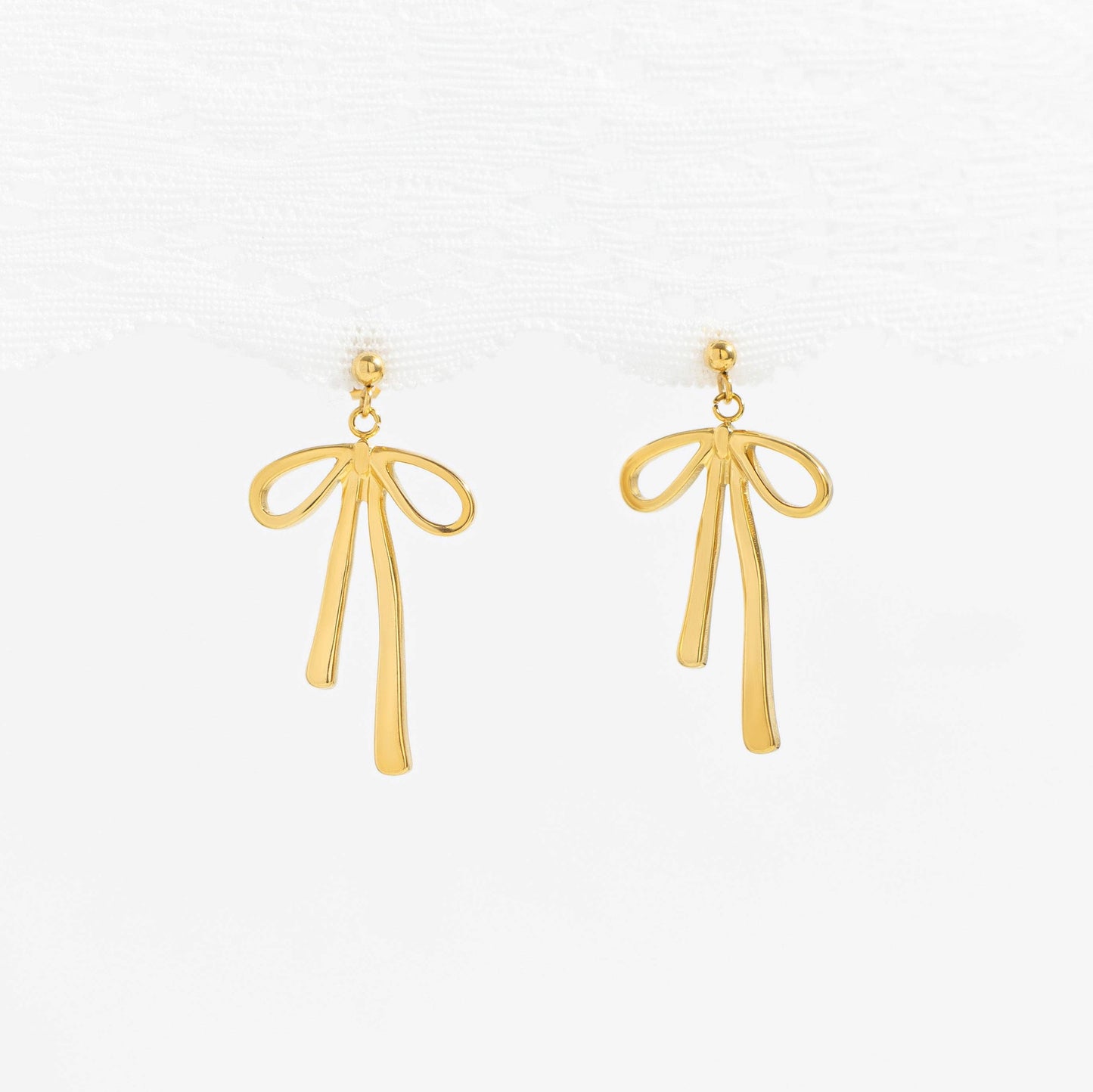 Ribbon Bow Earrings