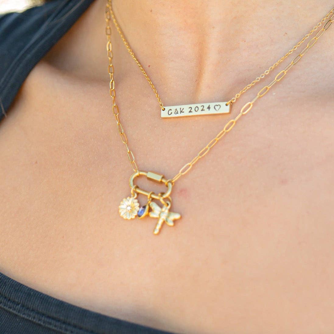 Teardrop Birthstone Charm