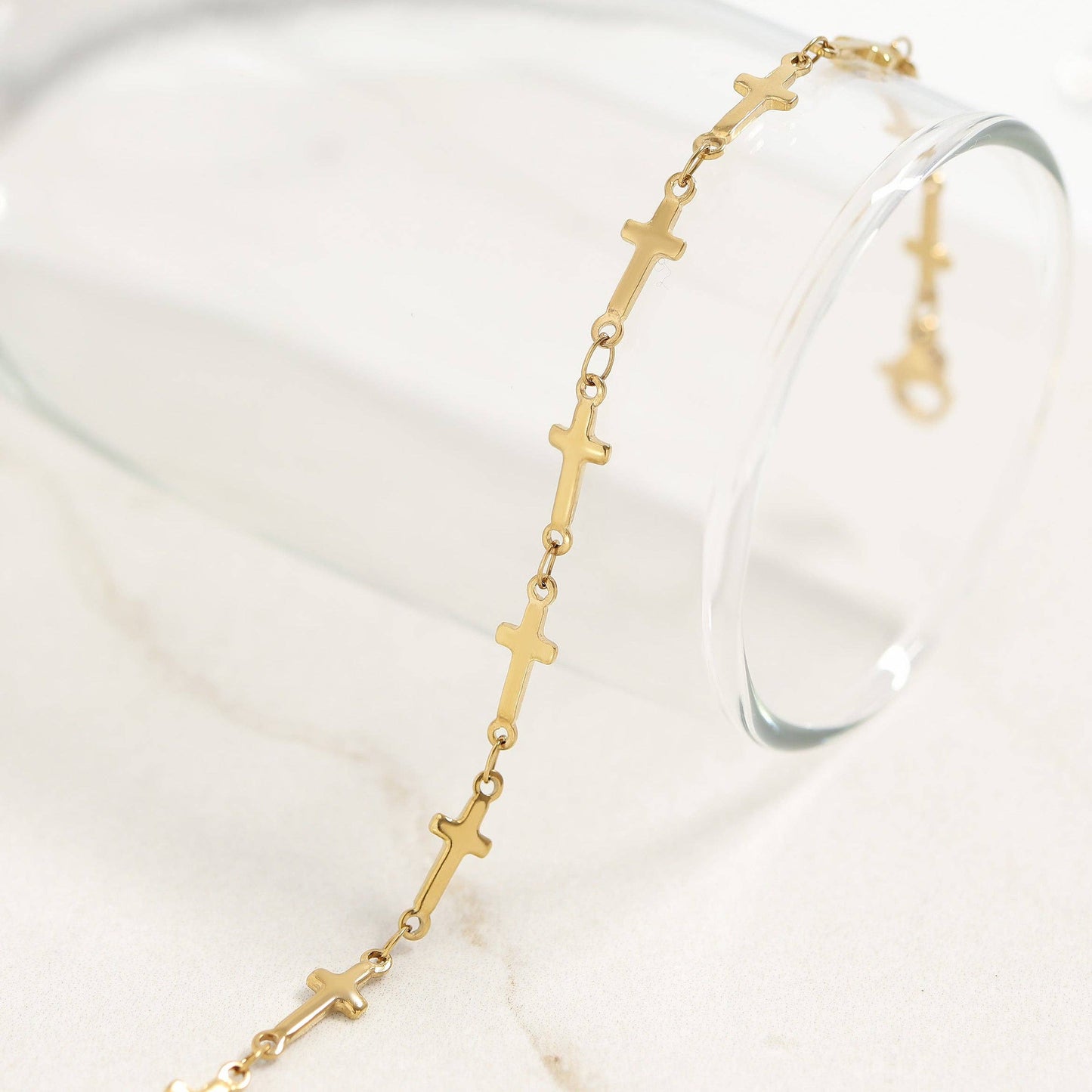 Cross Chain Bracelet