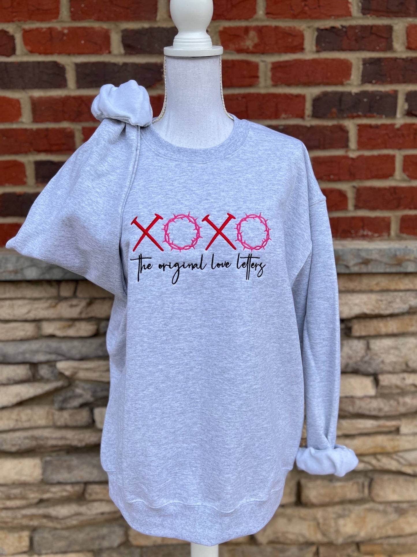 Embroidered XOXO Original Love Letters Sweatshirt
