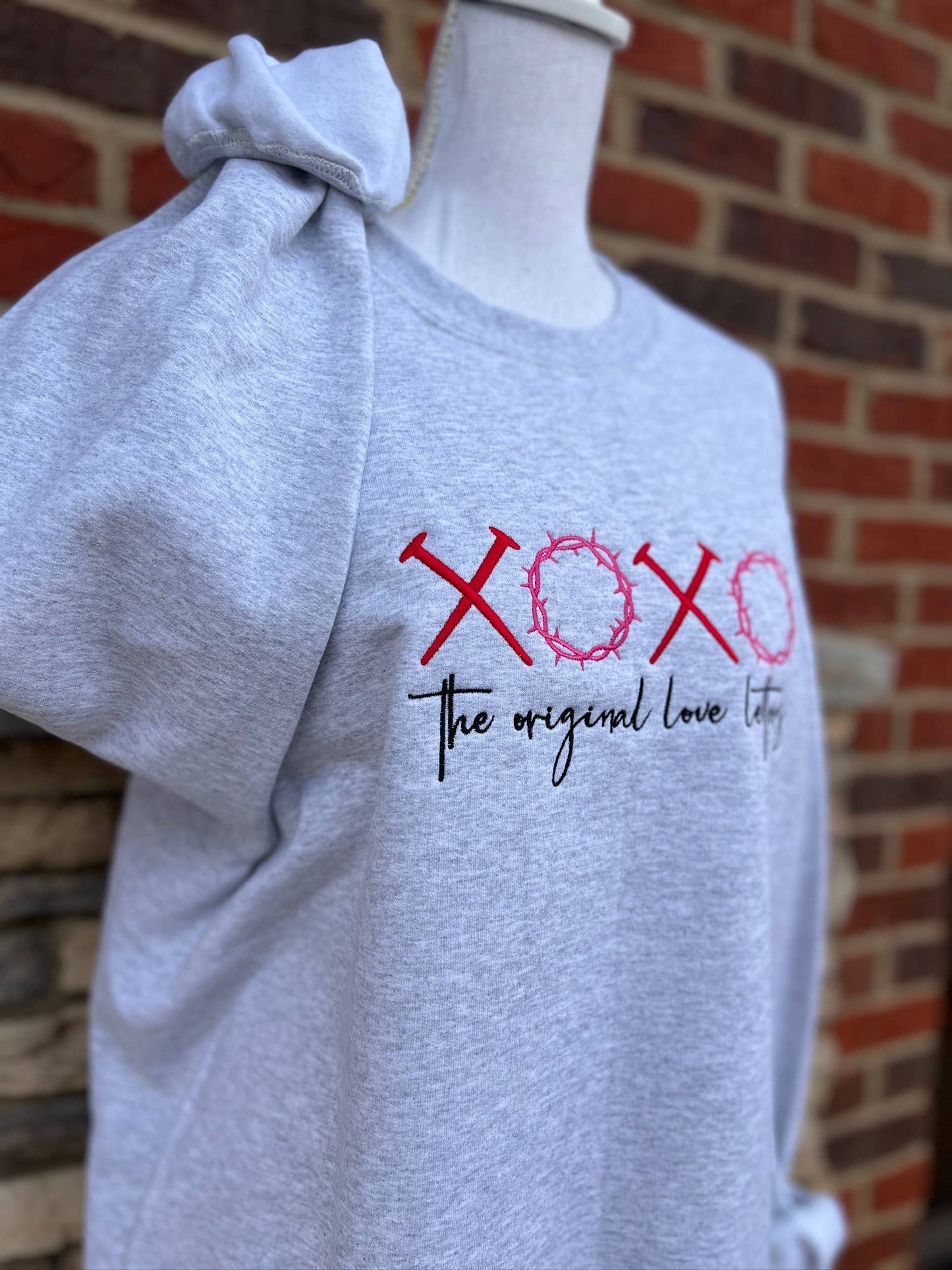 Embroidered XOXO Original Love Letters Sweatshirt