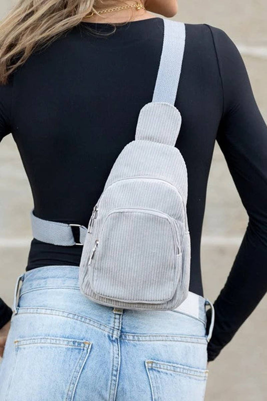 Corduroy Vintage Crossbody Sling Bag