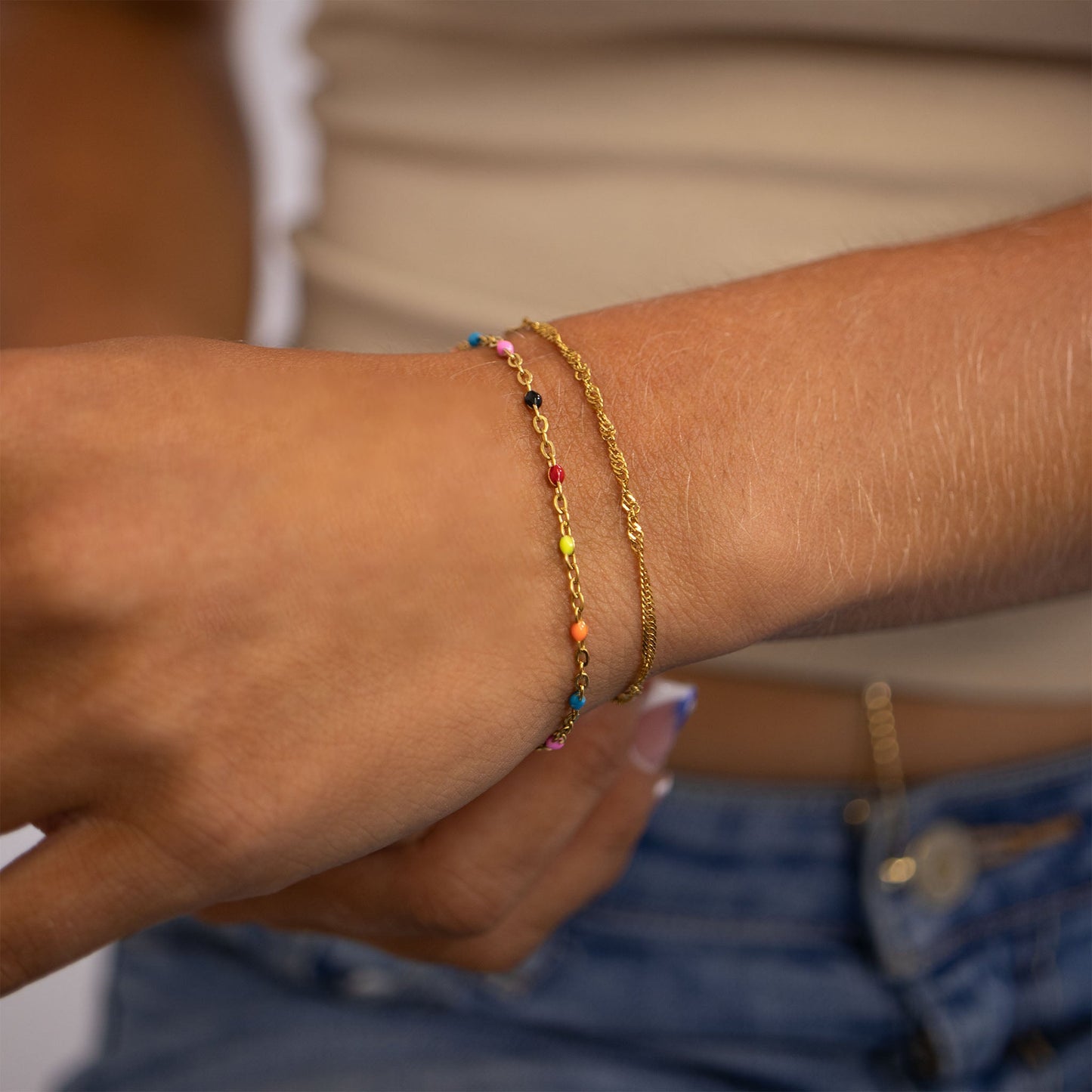Multicolored Confetti Bracelet
