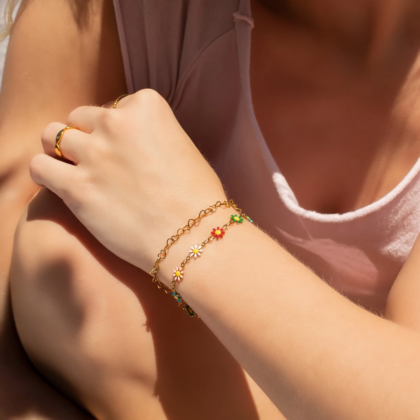 Heart Chain Bracelet