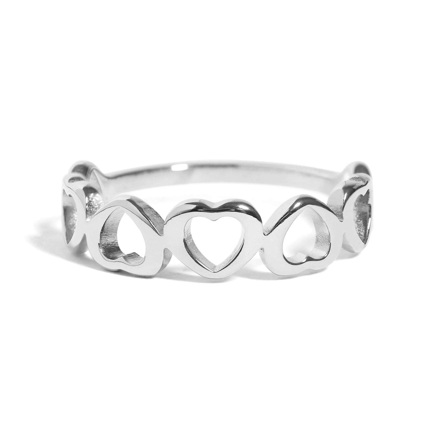 Alternating Heart Stacking Ring