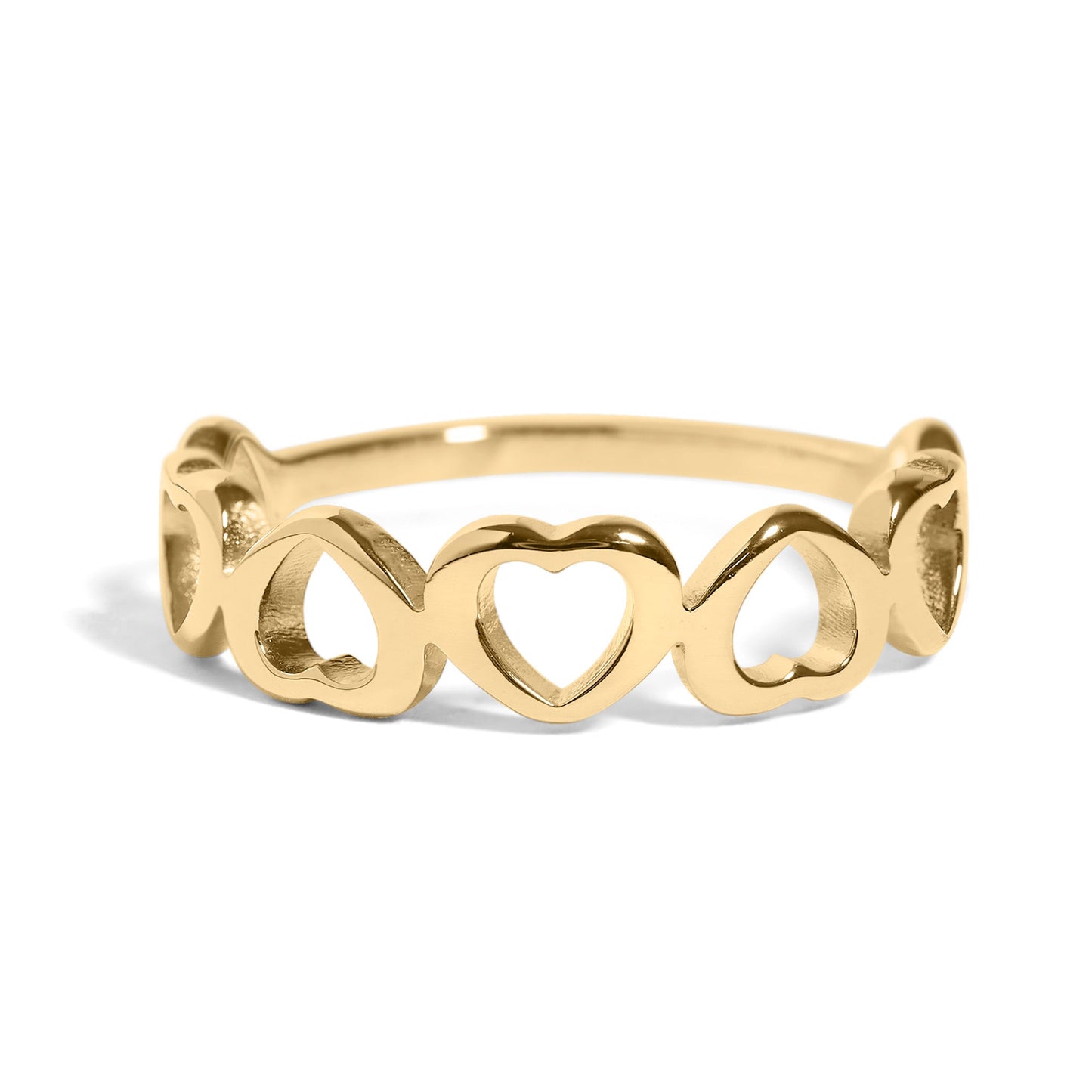 Alternating Heart Stacking Ring