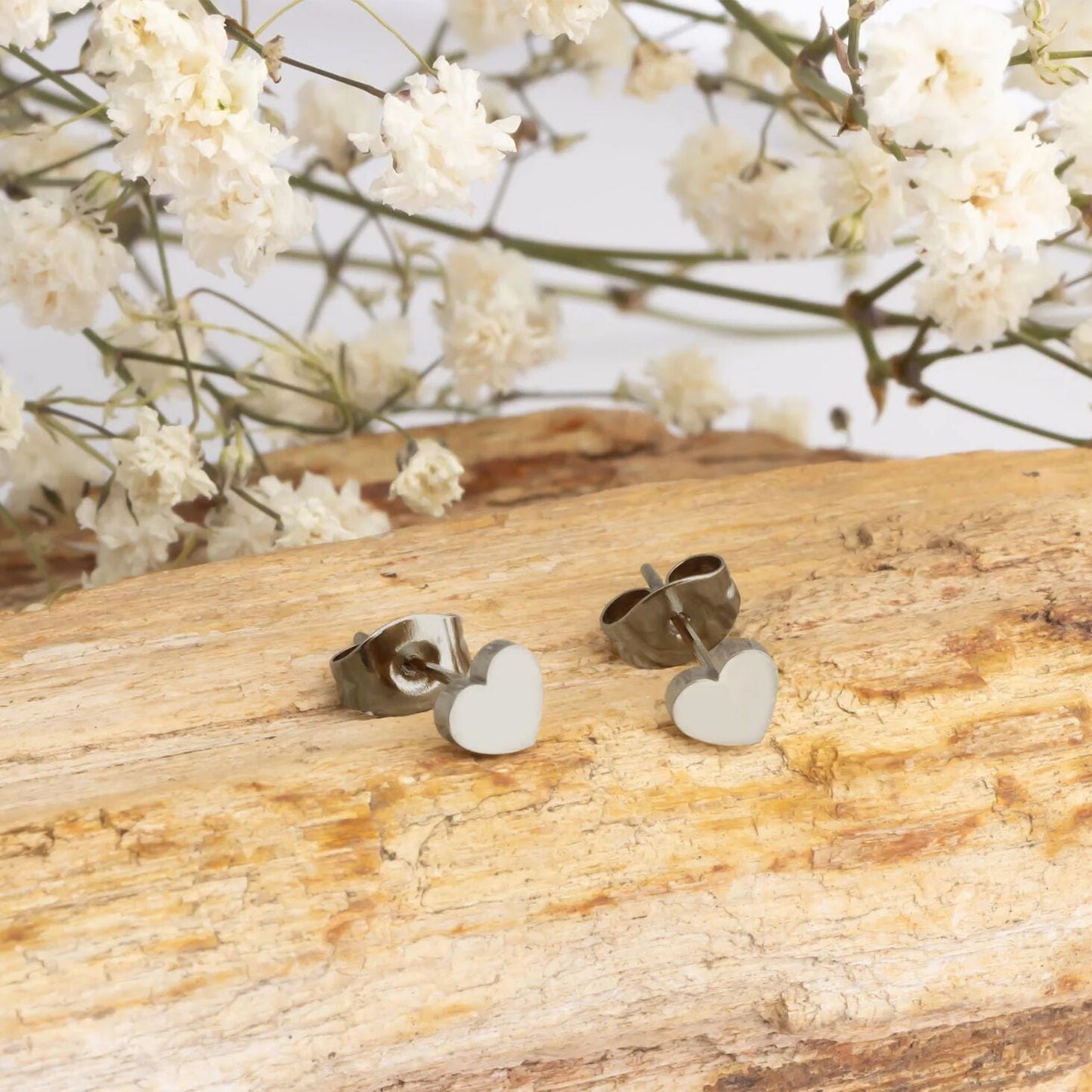Heart Stud Earrings