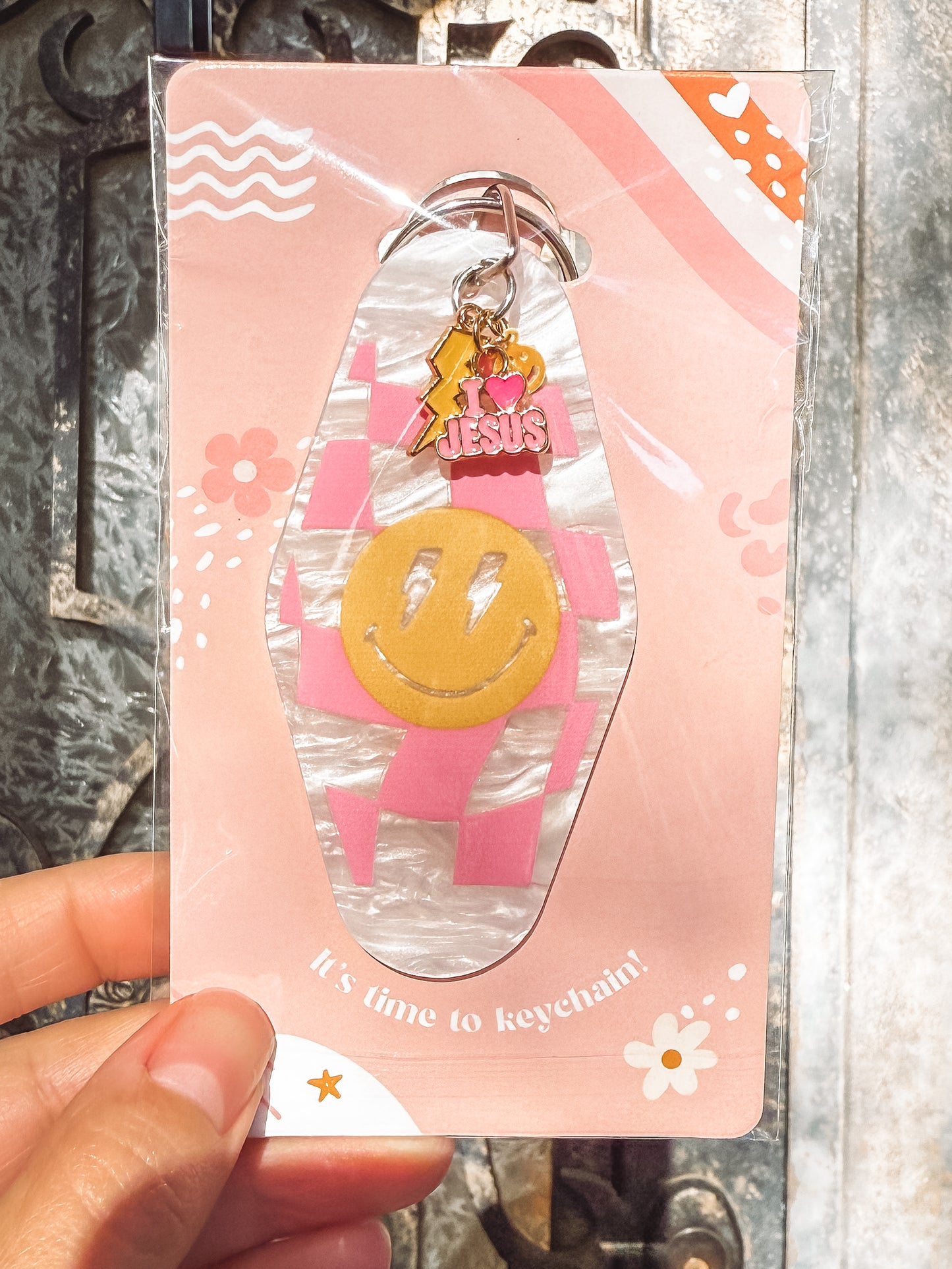 Acrylic Pearl Keychains