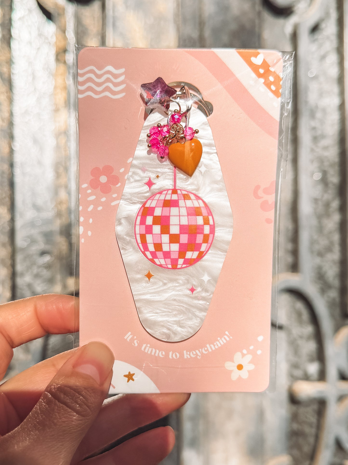 Acrylic Pearl Keychains