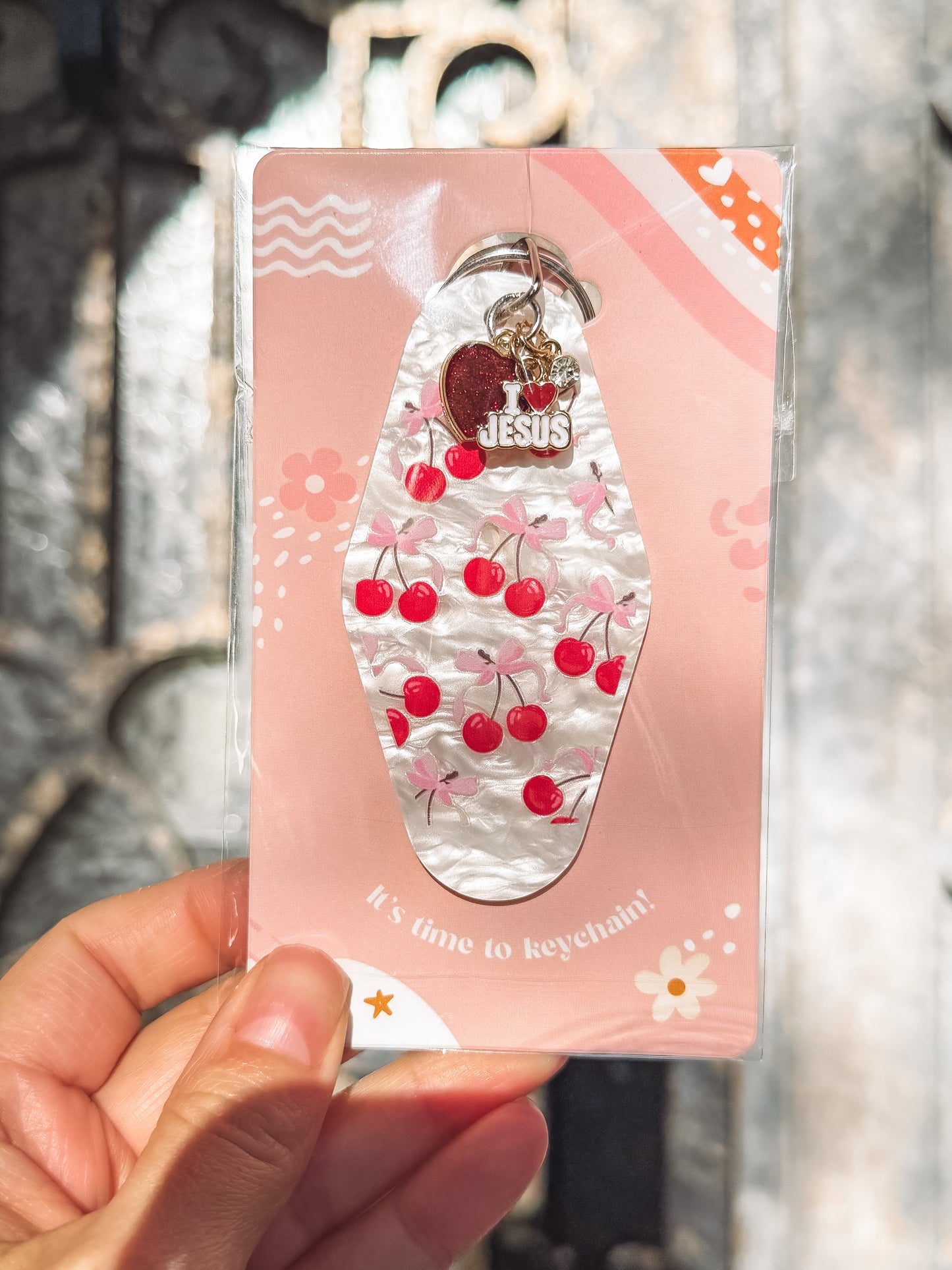 Acrylic Pearl Keychains