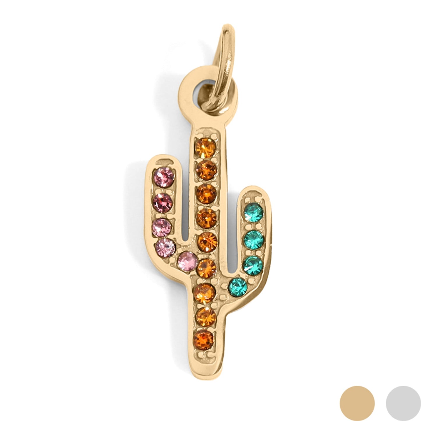Multicolor Cactus Charm