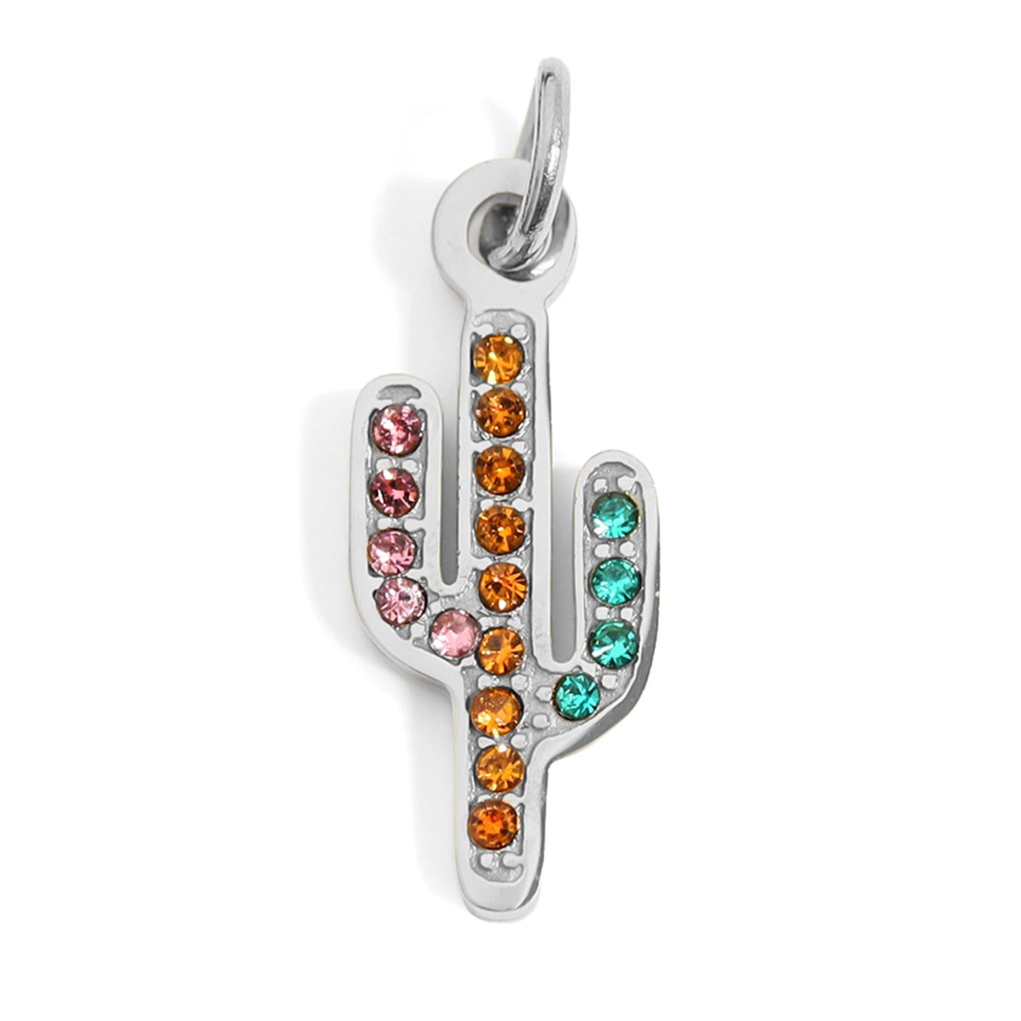 Multicolor Cactus Charm