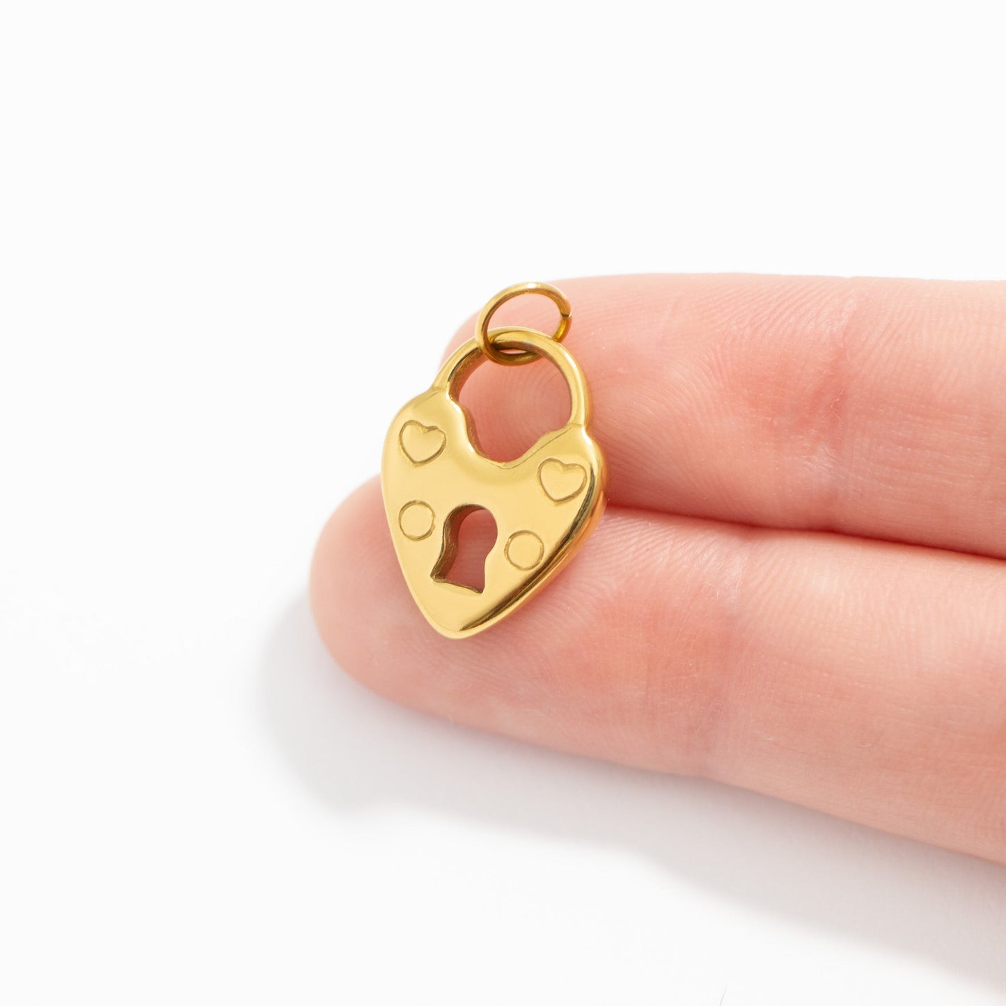 Vintage Heart Lock Charm
