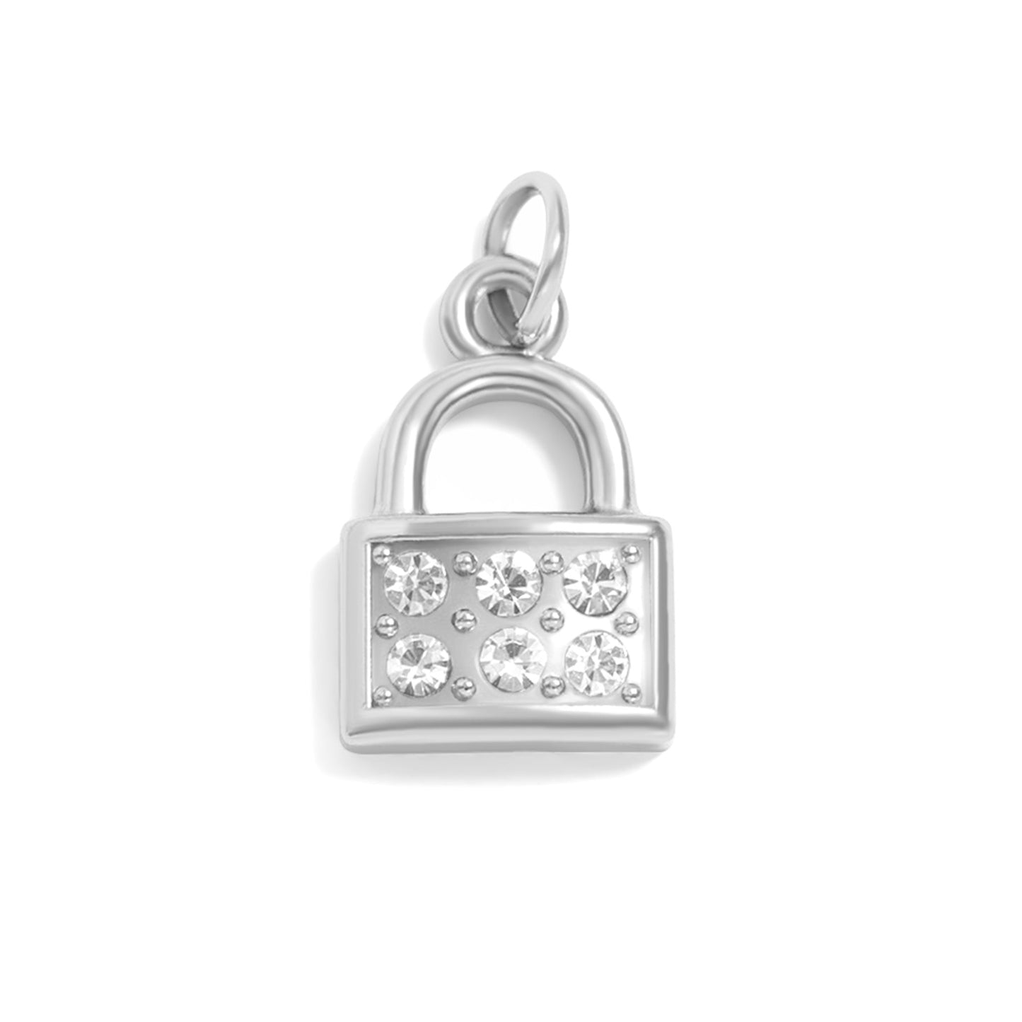 CZ Padlock Charm