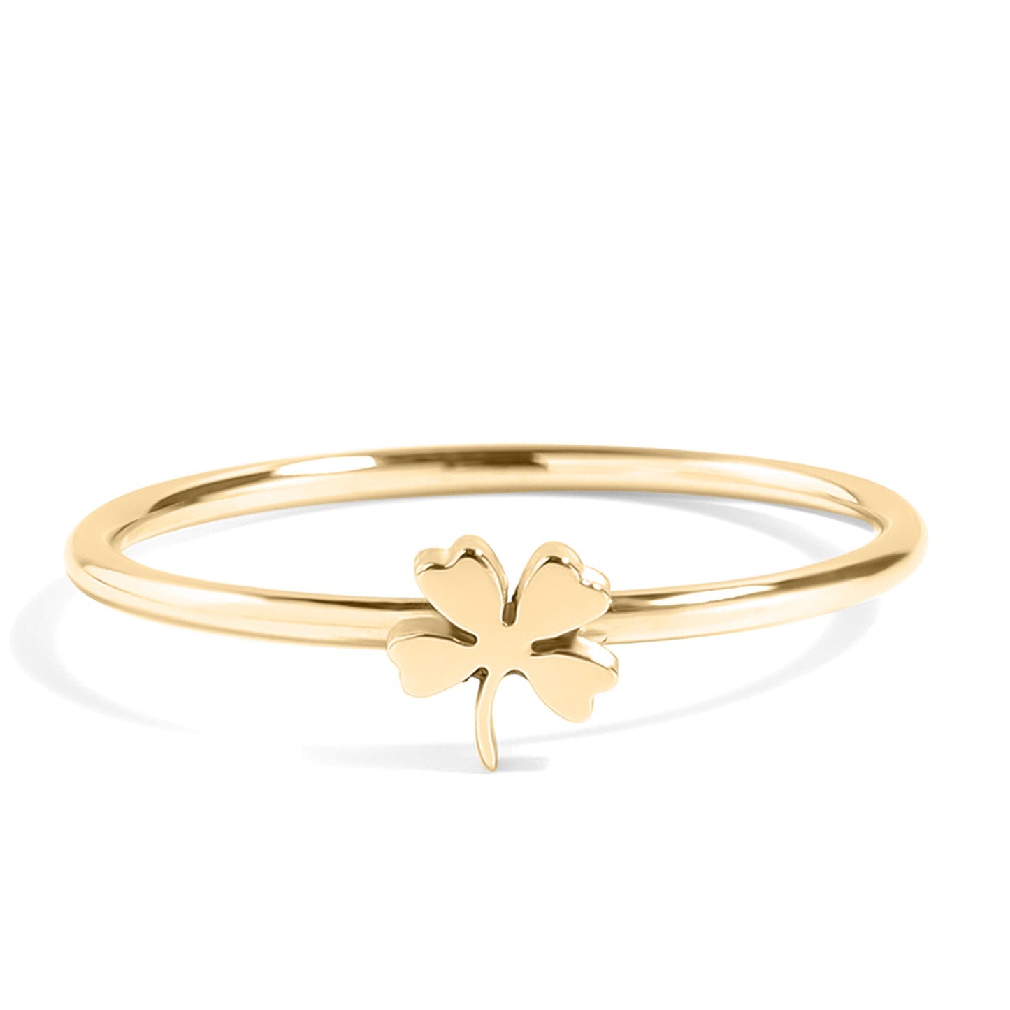 Four Leaf Clover Stacking Ring