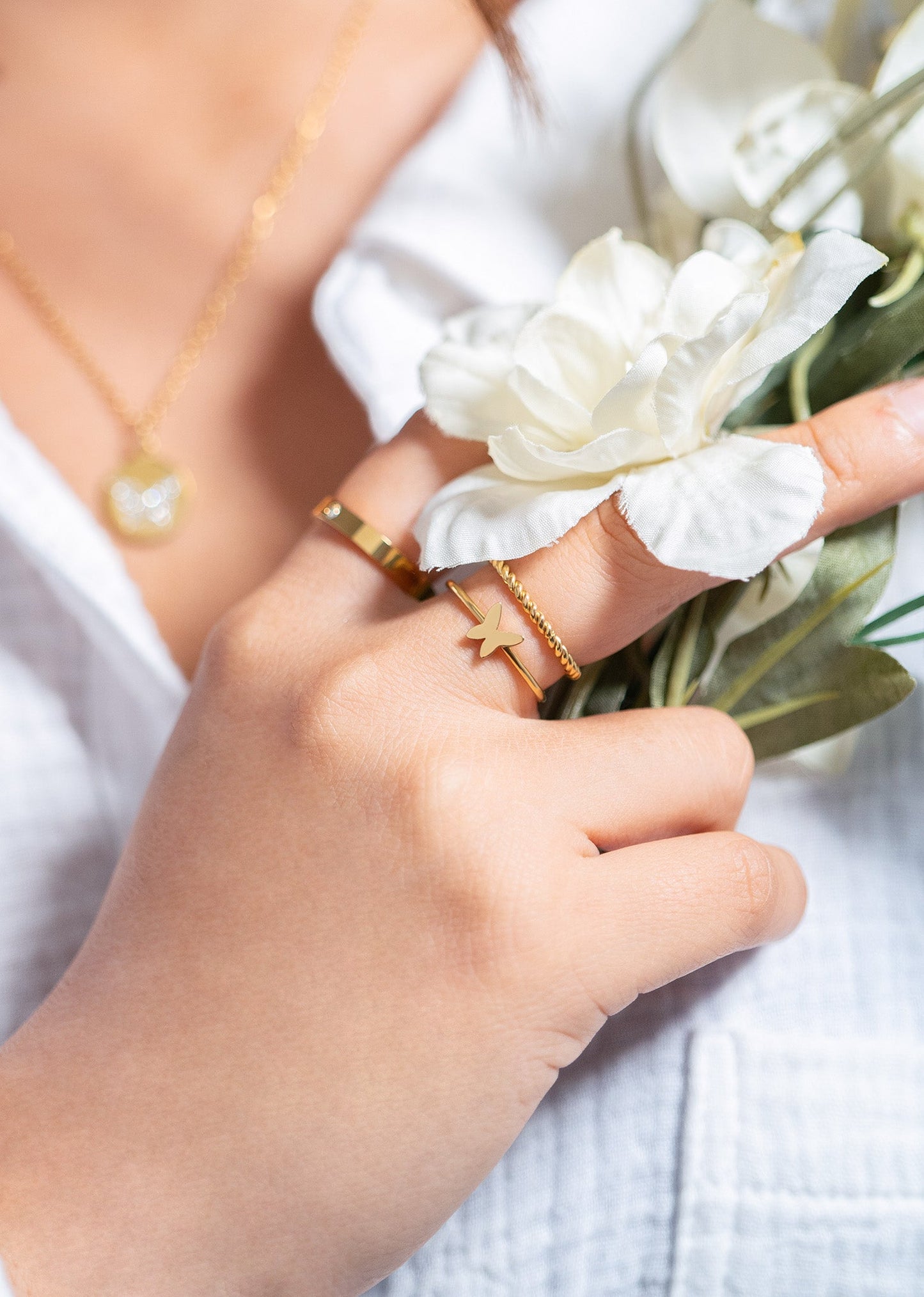 Butterfly Stacking Ring