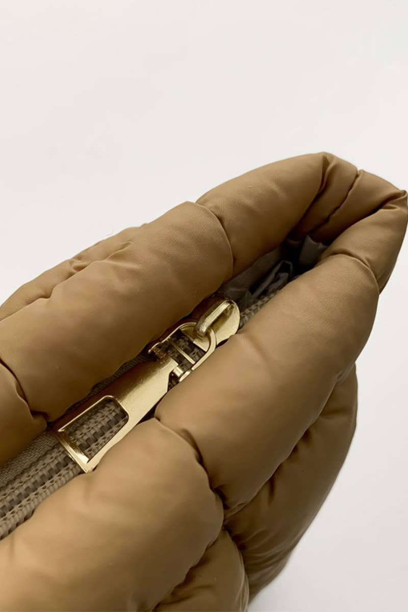 Quilted Cosmetic Makeup Pouch Clutch Bag