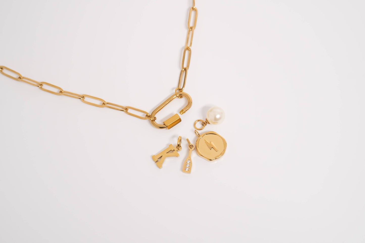 Paperclip Carabiner Necklace