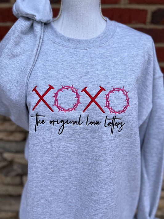 Embroidered XOXO Original Love Letters Sweatshirt